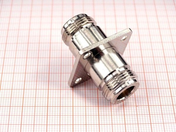 N-Einbaukupplung Verbinder (Teflon) Flanschmontage 25,4mm Flansch ( J01E )