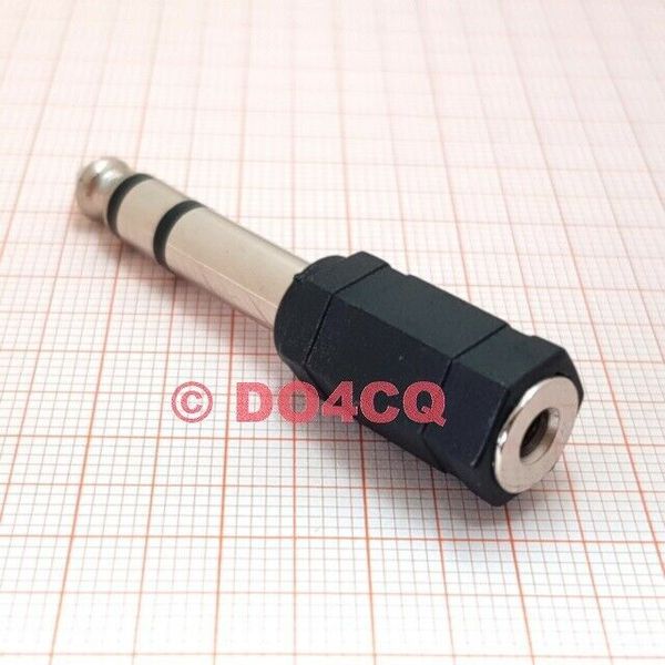 Adapter 6,3mm Klinkenstecker auf 3,5mm Klinkenbuchse Stereo ( D02B )